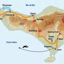 Itinéraire du voyage Balade de Java à Bali - Indonésie - Tirawa