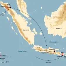 Itinéraire du voyage Orang Outan, Plages & Volcans : l'Aventure Indonésienne - Indonésie - Tirawa