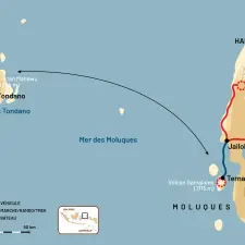 Itinéraire du voyage Trek des Volcans, de Sulawesi aux Moluques - Indonésie - Tirawa