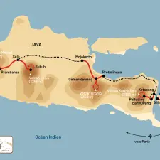 Itinéraire du voyage Balade de Java à Bali - Indonésie - Tirawa