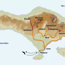 Itinéraire du voyage Bali, Rando sur l'Ile des Dieux - Indonésie - Tirawa