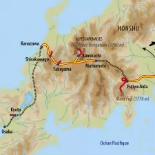 Itinéraire du voyage Alpes Japonaises et Mont Fuji - Japon - Tirawa