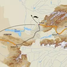 Itinéraire du voyage Du Pamir à Samarcande - Kirghizie - Tirawa