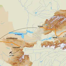 Itinéraire du voyage Du Pamir à Samarcande - Kirghizistan - Tirawa