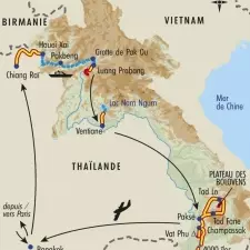 Itinéraire du voyage Balade au Fil du Mékong - Laos - Tirawa