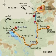 Itinéraire du voyage Terres du Mékong - Laos - Tirawa