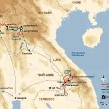 Itinéraire du voyage Balade au Fil du Mékong - Laos - Tirawa
