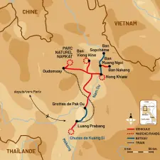Itinéraire du voyage Au fil de la Nam Ou, rencontres dans le Nord du Laos - Laos - Tirawa