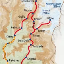 Itinéraire du voyage Le Trek du Kangchenjunga - Népal - Tirawa