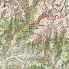 Itinéraire du voyage Vallées et lacs sacrés du Langtang - Népal - Tirawa