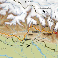 Itinéraire du voyage Grande traversée du Népal - Népal - Tirawa
