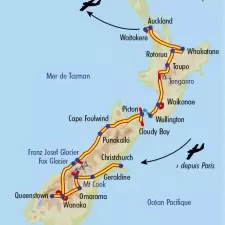 Itinéraire du voyage Nouvelle Zélande, Antipodes du Pacifique - Nouvelle-Zélande - Tirawa
