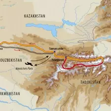 Itinéraire du voyage Dômes de neige et de turquoise - Ouzbékistan - Tirawa