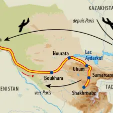 Itinéraire du voyage Charmes d'Ouzbékistan - Ouzbékistan - Tirawa