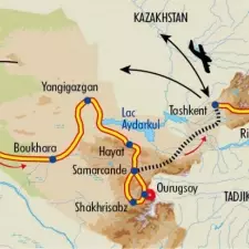 Itinéraire du voyage Grande traversée de l'Ouzbékistan - Ouzbékistan - Tirawa