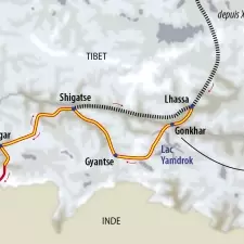 Itinéraire du voyage Vers la Face Cachée de l'Everest - Tibet - Tirawa