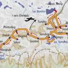 Itinéraire du voyage Du lac Namtso à l'Everest - Tibet - Tirawa
