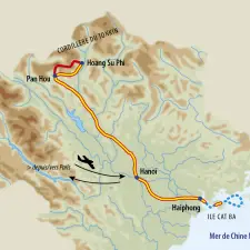 Itinéraire du voyage Trek des Minorités - Vietnam - Tirawa