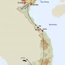 Itinéraire du voyage Du Tonkin au Delta du Mékong - Vietnam - Tirawa