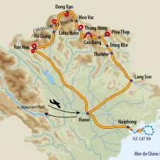 Itinéraire du voyage Balade dans le Haut Tonkin - Vietnam - Tirawa