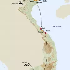 Itinéraire du voyage Grande Traversée du Vietnam - Vietnam - Tirawa