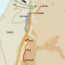 Itinéraire du voyage Le Trek des Bédouins - Jordanie - Tirawa