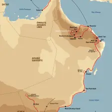 Itinéraire du voyage Oman, du Dhofar aux Fjords du Musandam - Oman - Tirawa