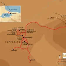 Itinéraire du voyage Balade en Cappadoce - Turquie - Tirawa