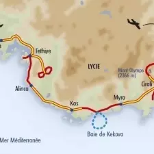 Itinéraire du voyage Sentiers de Lycie - Turquie - Tirawa