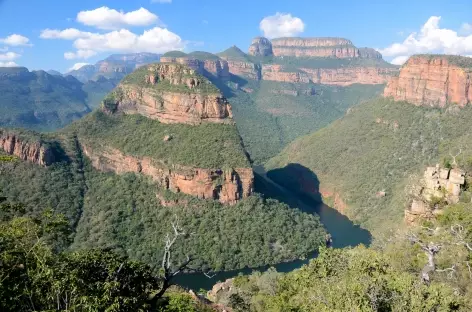 Rando face aux Three Rondavels, Blyde River Canyon - Afrique du Sud