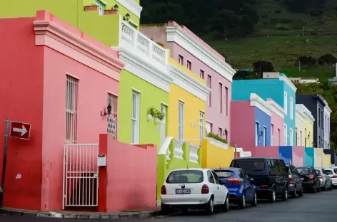 Maisons colorées de Bo Kaap, Le Cap - Afrique du Sud - 