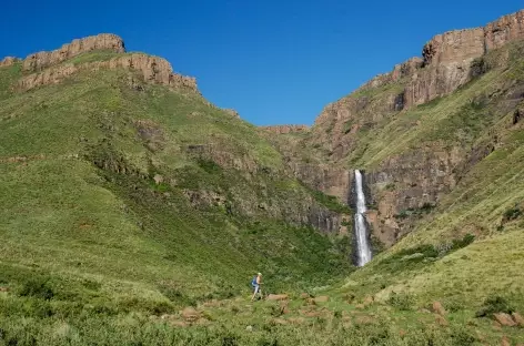 Cascade de Ribaneng, montagnes de Maloti - Lesotho