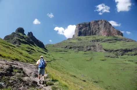 Rando pour l'Amphithéatre, Drakensberg - Afrique du Sud