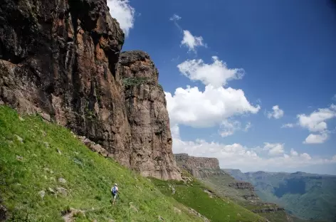 Rando pour l'Amphithéatre, Drakensberg - Afrique du Sud