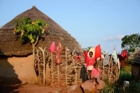 Village swazi dans les montagnes de Lumbobo - Swaziland