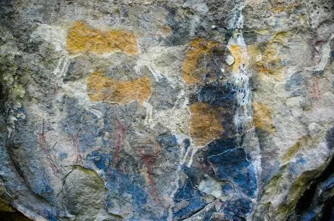 Peintures rupestres bushmen, montagnes de Maloti - Lesotho