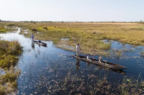 Balade en mokoro sur le Delta de l'Okavango - Botswana - 