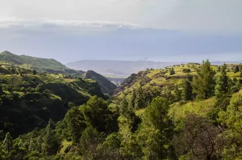 Vue panoramique sur Porto Novo et la côte sud de Santo Antão - Cap-Vert