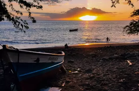 Plage de Tarrafal au coucher du soleil, Santo Antão - Cap-Vert