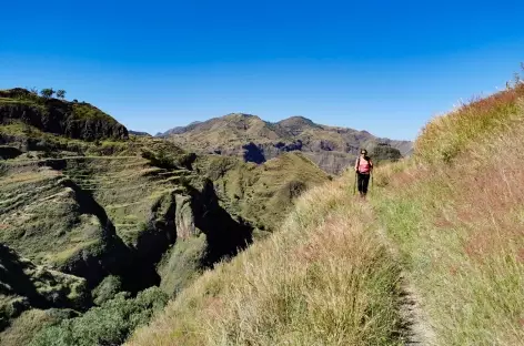 Marche dans la vallée de João Afonso, île de Santo Antão - Cap-Vert