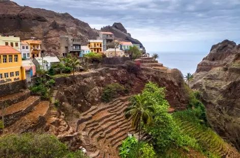 Village de Fontainhas, île de Santo Antao, Cap-Vert