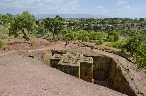 Lalibela, église Saint Georges - Ethiopie