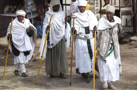 Lors de fêtes de Timkat - Ethiopie