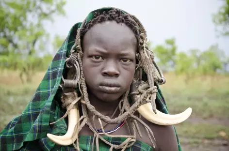 Femme Mursi, Vallée de l'Omo - Ethiopie