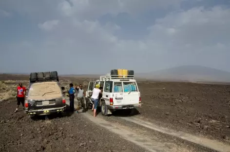 Piste entre Dallol et Erta Ale - Ethiopie