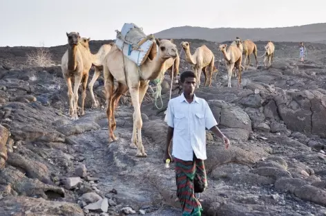 Descente du volcan Erta Ale - Ethiopie