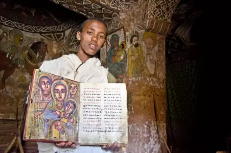 Eglise troglodyte dans les montagnes de Gheralta, Tigray - Ethiopie