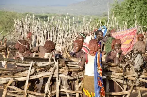 Village Hamer, Vallée de l'Omo - Ethiopie