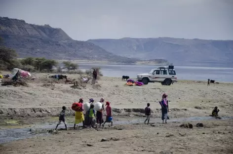 Rencontres sur les berges du lac Abyata - Ethiopie