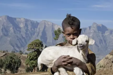 Village de Sona, montagnes du Simien - Ethiopie